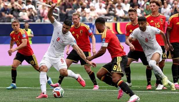 نتيجة الشوط الأول: تعادل سلبي بين بلجيكا وإيران في كأس العالم 2026
