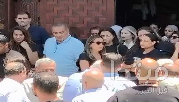 تشييع جنازة المحاسب محمد رضا زوج وزيرة الثقافة الأسبق من مسجد الشرطة بالشيخ زايد