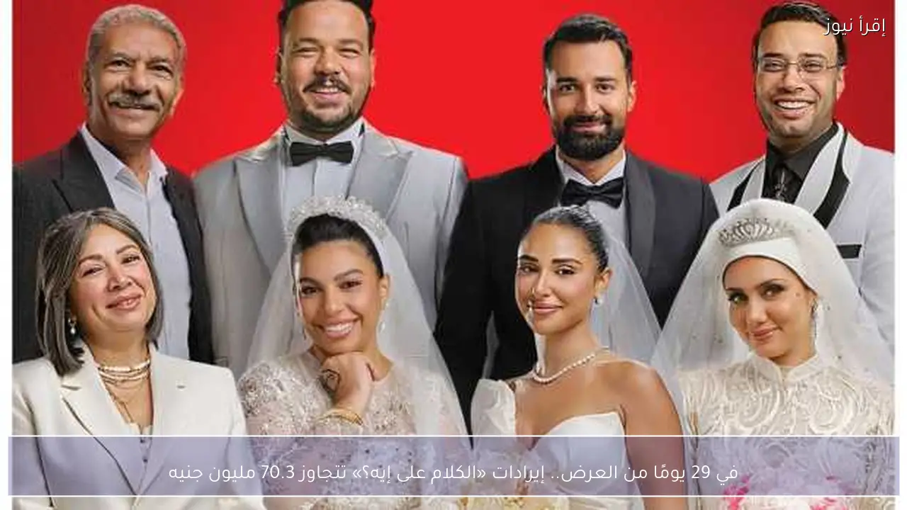 في 29 يومًا من العرض.. إيرادات «الكلام على إيه؟» تتجاوز 70.3 مليون جنيه