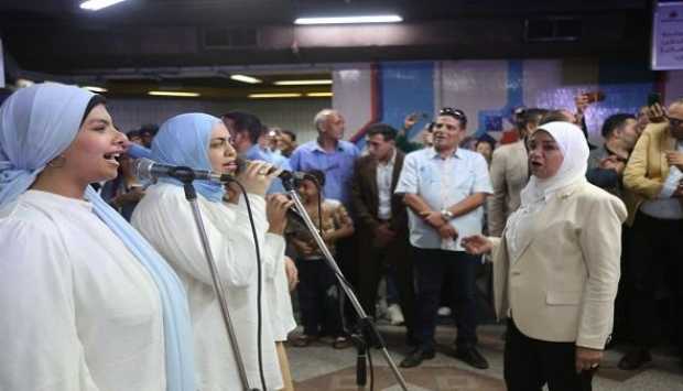 فنون الأوبرا تجذب ركاب مترو الشهداء بعروض مبهرة لذوي القدرات الخاصة