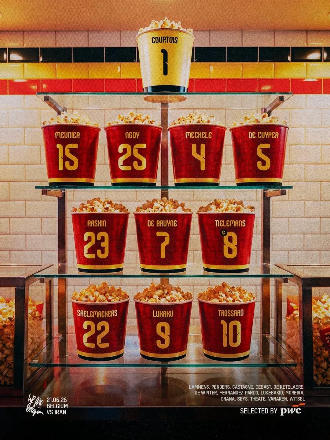 تشكيل منتخب بلجيكا ضد إيران