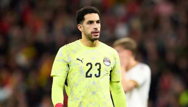 تصدي حارس منتخب مصر مصطفى شوبير لركلة جزاء في مواجهة إيران بكأس العالم 2026