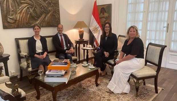 وزيرة الثقافة المصرية والسفير النمساوي يبحثان تعزيز التعاون الثقافي والفني المشترك