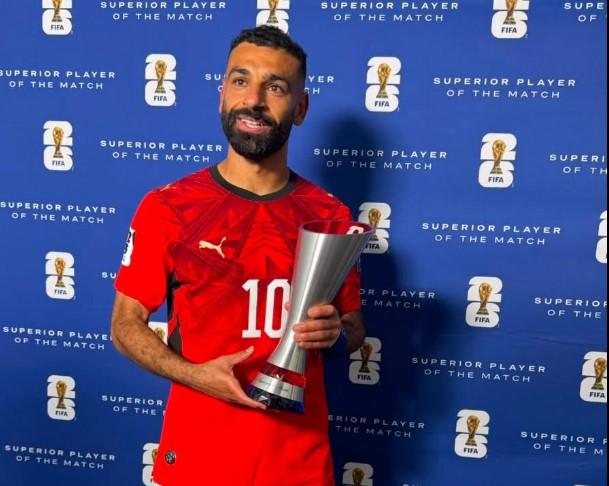 محمد صلاح يحصد جائزة رجل مباراة مصر وأستراليا