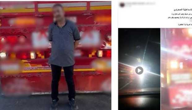 بورسعيد: ضبط سائق سيارة «ربع نقل» استخدم كشافًا خلفيًا للتباهي