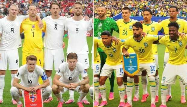 تشكيل البرازيل والنرويج في مباراة دور الـ16 بكأس العالم 2026