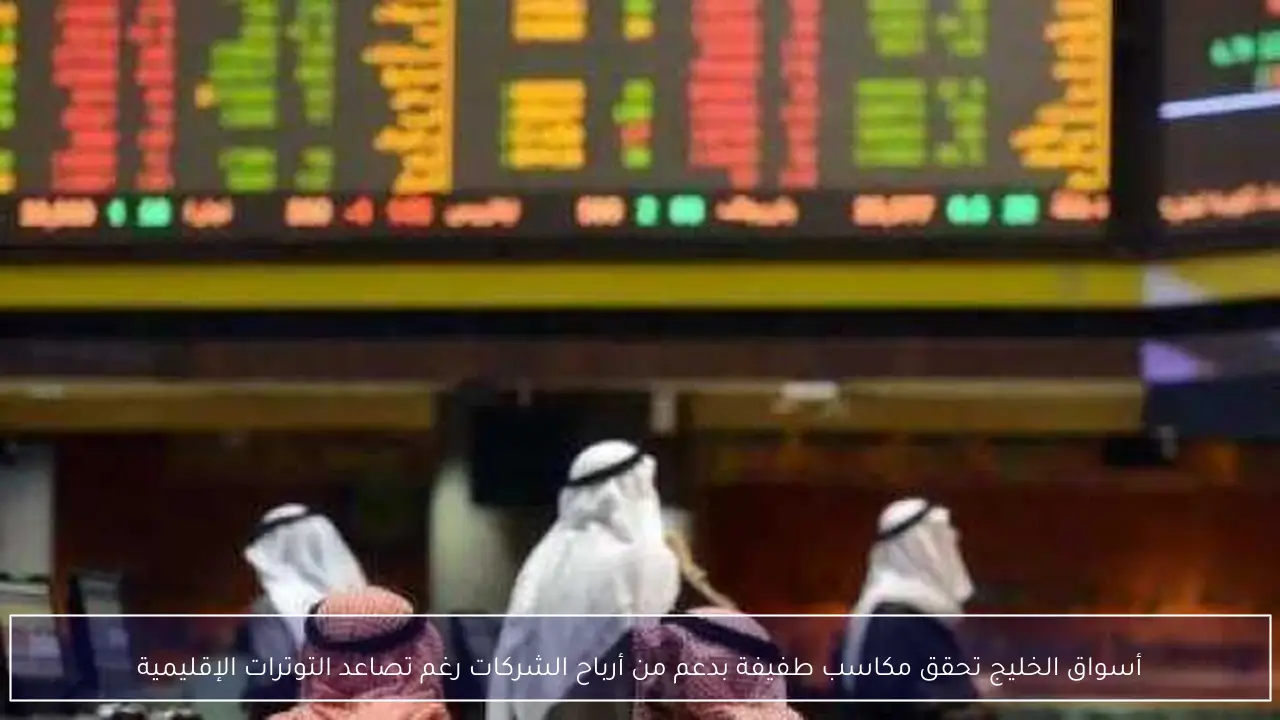 أسواق الخليج تحقق مكاسب طفيفة بدعم من أرباح الشركات رغم تصاعد التوترات الإقليمية