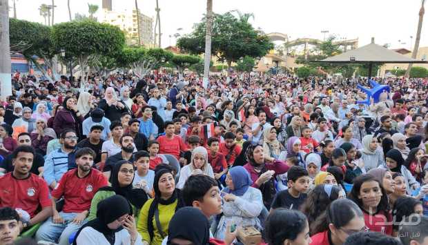 مركز شباب الجزيرة يستضيف جماهير كبيرة لمتابعة مباراة مصر ضد الأرجنتين في كأس العالم 2026