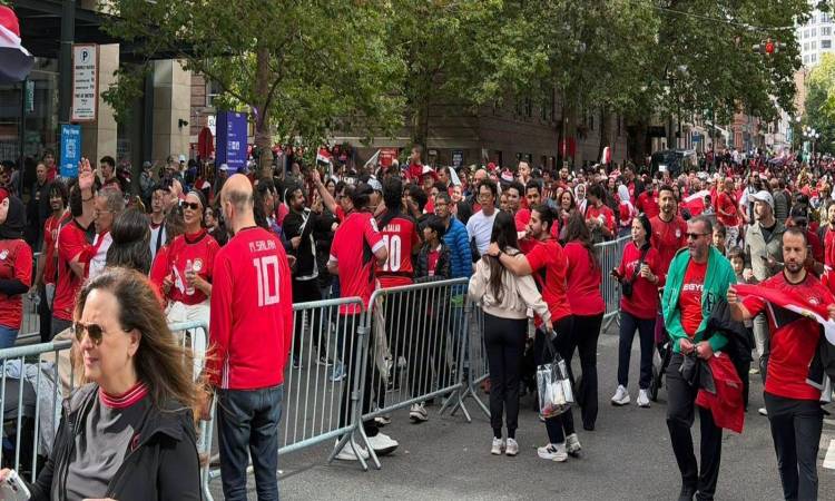 توافد جماهيري ضخم لدعم منتخب مصر