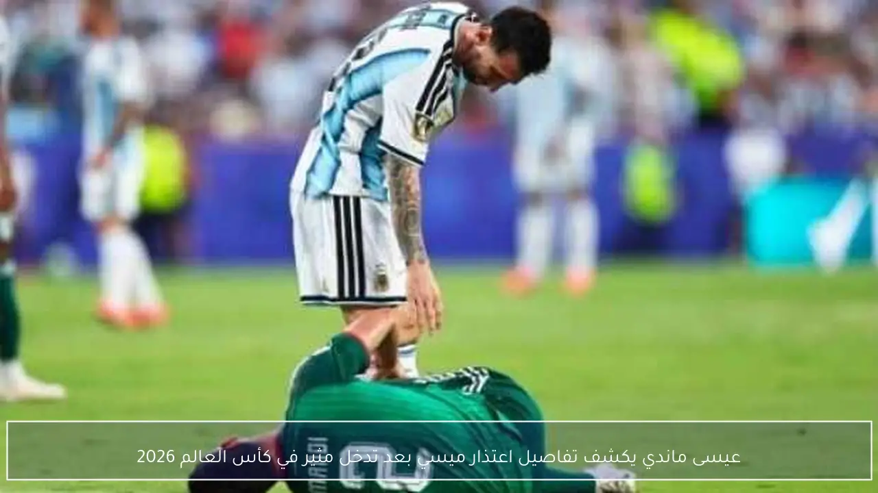 عيسى ماندي يكشف تفاصيل اعتذار ميسي بعد تدخل مثير في كأس العالم 2026