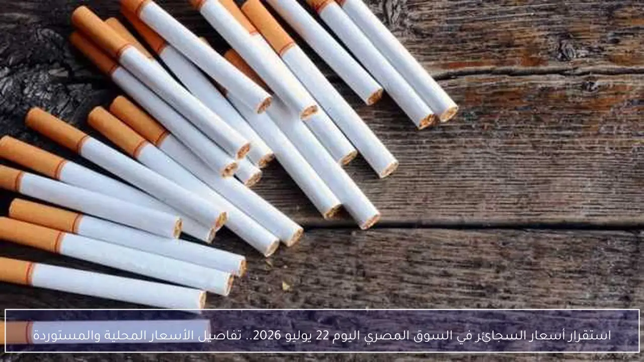استقرار أسعار السجائر في السوق المصري اليوم 22 يوليو 2026.. تفاصيل الأسعار المحلية والمستوردة