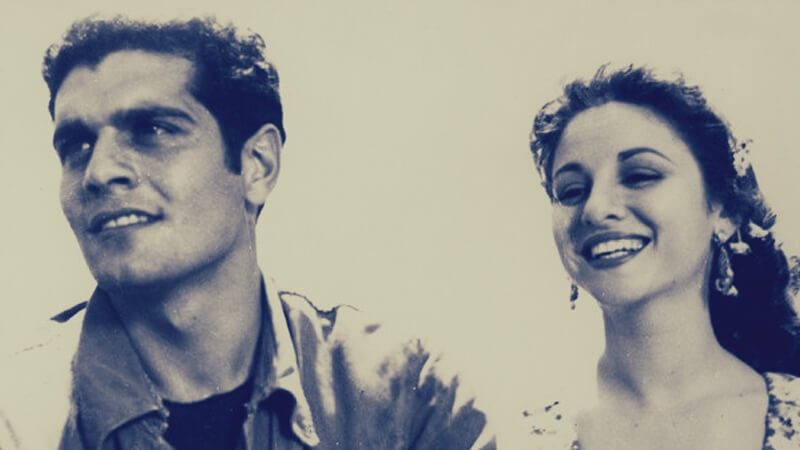 عمر الشريف وفاتن حمامة