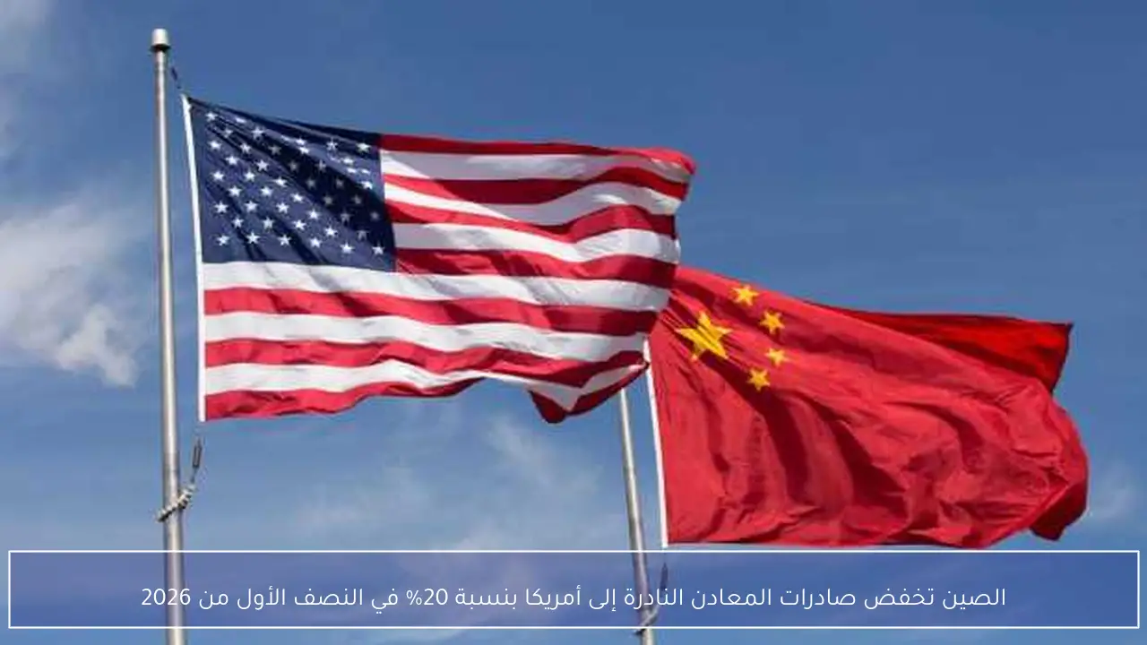 الصين تخفض صادرات المعادن النادرة إلى أمريكا بنسبة 20% في النصف الأول من 2026