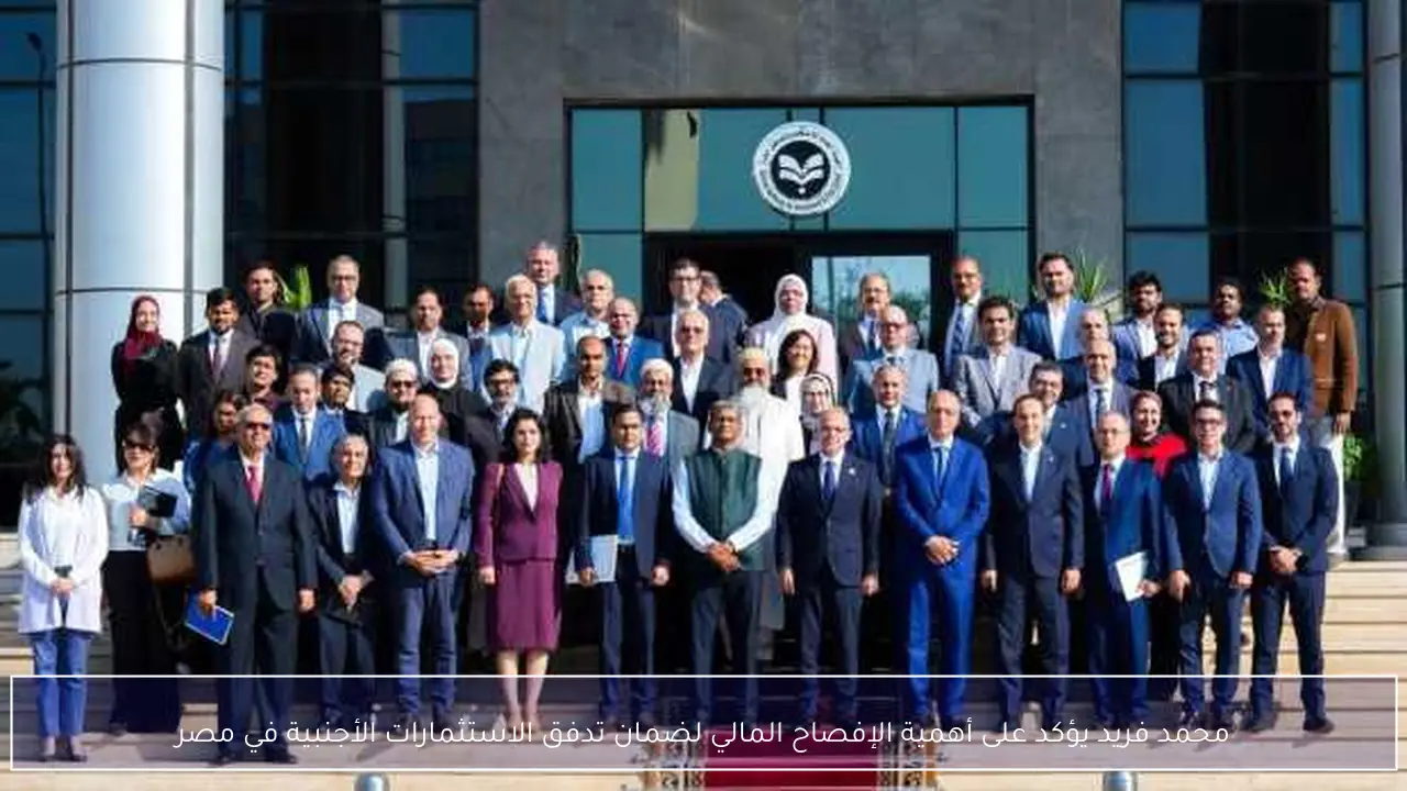 محمد فريد يؤكد على أهمية الإفصاح المالي لضمان تدفق الاستثمارات الأجنبية في مصر