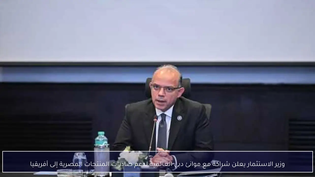 وزير الاستثمار يعلن شراكة مع موانئ دبي العالمية لدعم صادرات المنتجات المصرية إلى أفريقيا