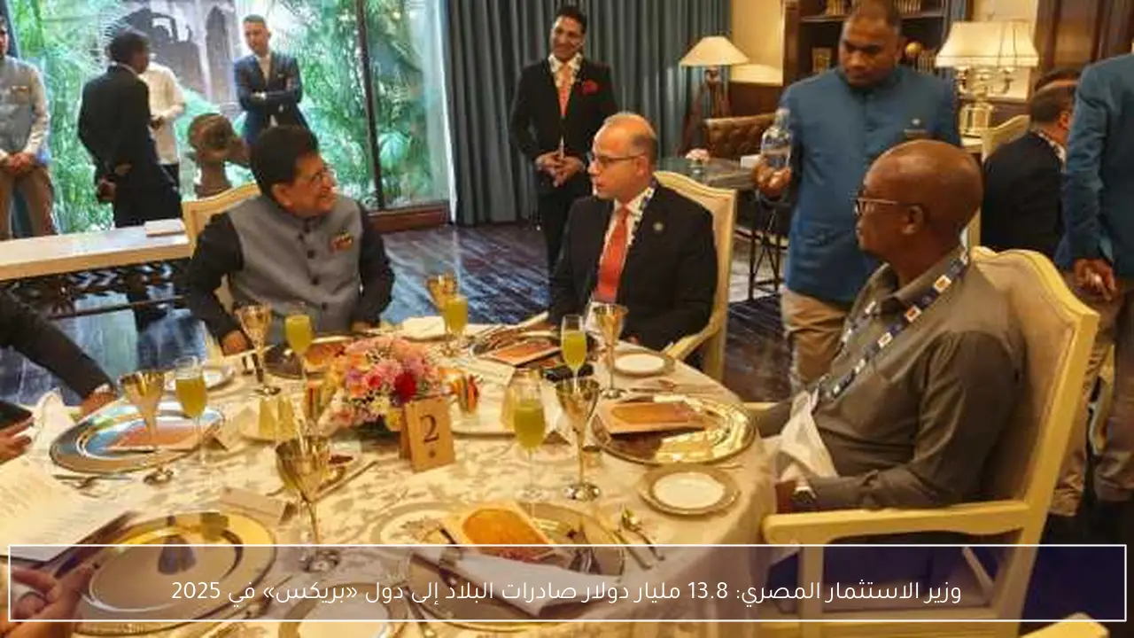 وزير الاستثمار المصري: 13.8 مليار دولار صادرات البلاد إلى دول «بريكس» في 2025