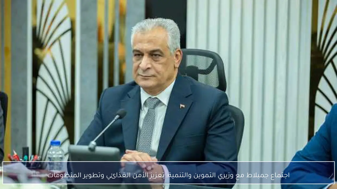 اجتماع جمبلاط مع وزيري التموين والتنمية: تعزيز الأمن الغذائي وتطوير المنظومات