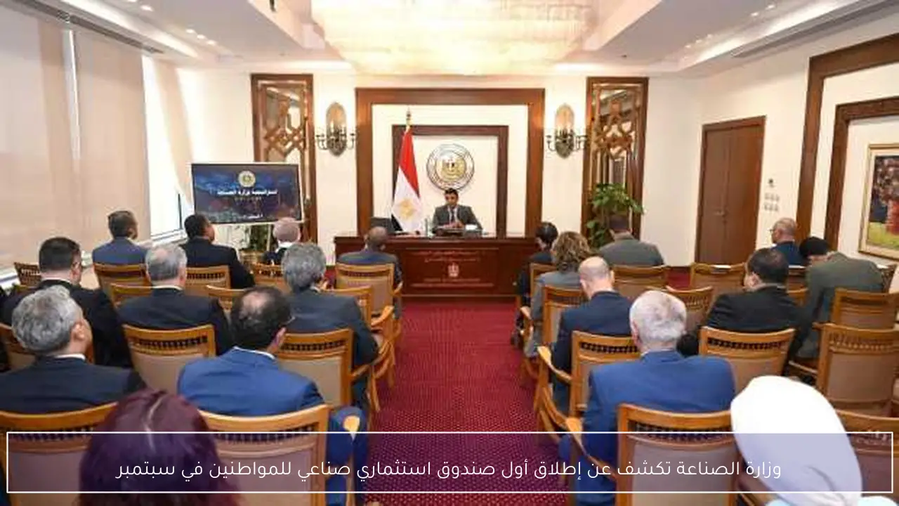 وزارة الصناعة تكشف عن إطلاق أول صندوق استثماري صناعي للمواطنين في سبتمبر