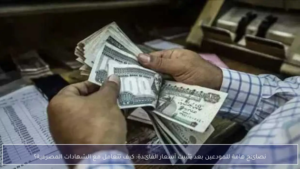 نصائح هامة للمودعين بعد تثبيت أسعار الفائدة: كيف تتعامل مع الشهادات المصرفية؟
