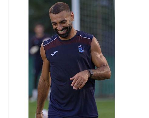 صلاح خلال تدريبات طرابزون سبور