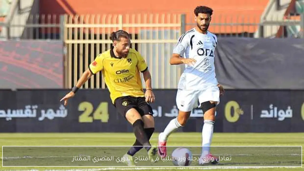 تعادل وادي دجلة وزد سلبياً في افتتاح الدوري المصري الممتاز