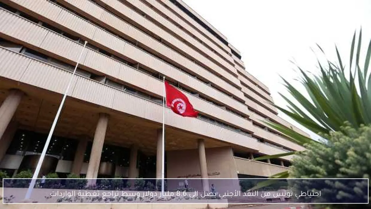 احتياطي تونس من النقد الأجنبي يصل إلى 8.6 مليار دولار وسط تراجع تغطية الواردات