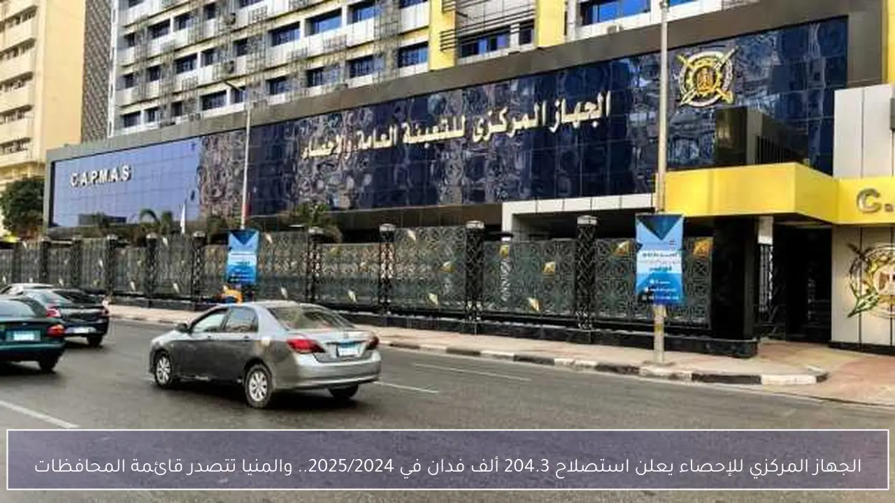 الجهاز المركزي للإحصاء يعلن استصلاح 204.3 ألف فدان في 2025/2024.. والمنيا تتصدر قائمة المحافظات