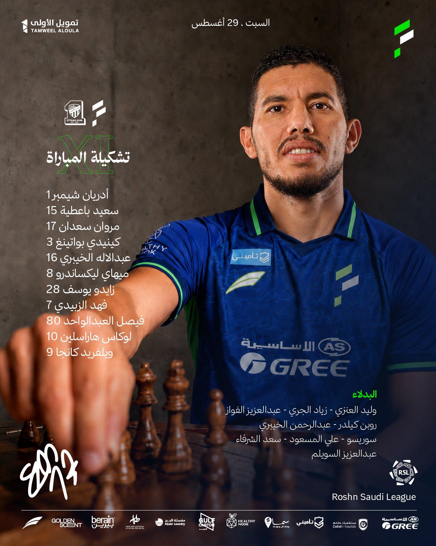 تشكيل الفتح ضد الاتحاد