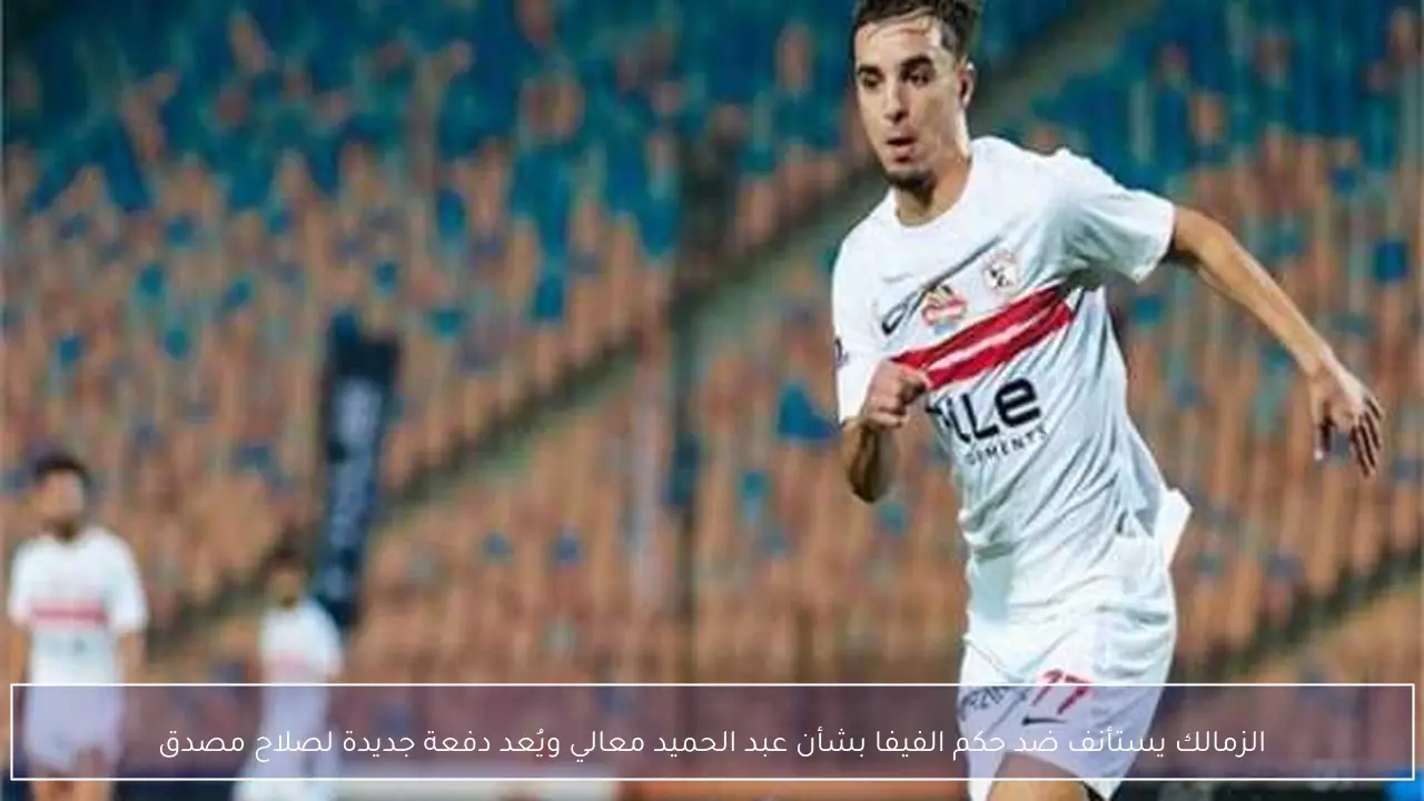 الزمالك يستأنف ضد حكم الفيفا بشأن عبد الحميد معالي ويُعد دفعة جديدة لصلاح مصدق