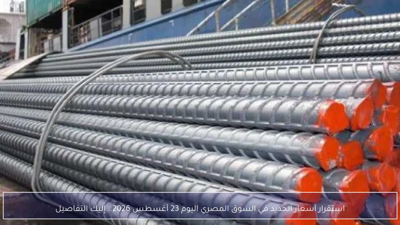 استقرار أسعار الحديد في السوق المصري اليوم 23 أغسطس 2026.. إليك التفاصيل