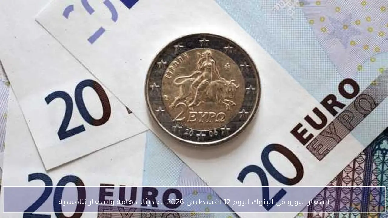 أسعار اليورو في البنوك اليوم 12 أغسطس 2026: تحديثات هامة وأسعار تنافسية