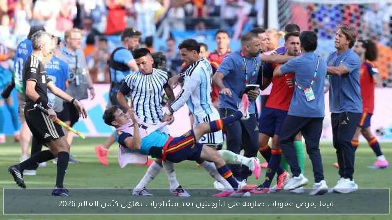 فيفا يفرض عقوبات صارمة على الأرجنتين بعد مشاجرات نهائي كأس العالم 2026