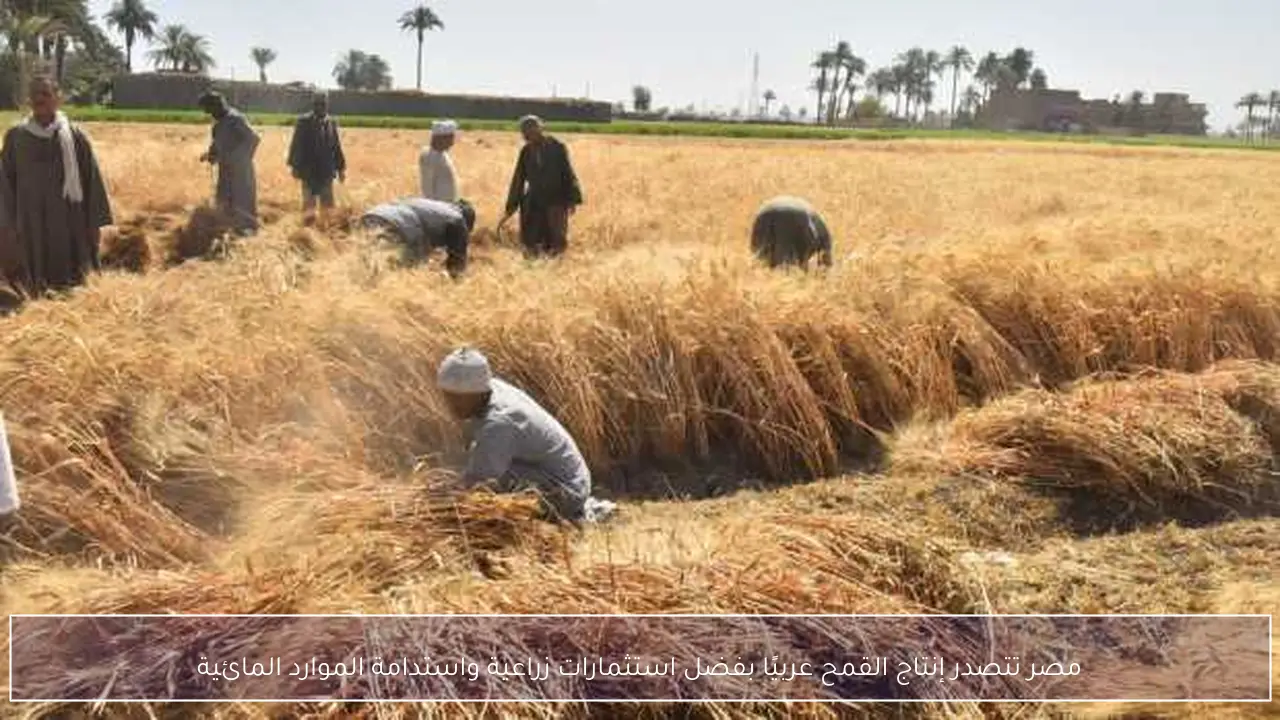 مصر تتصدر إنتاج القمح عربيًا بفضل استثمارات زراعية واستدامة الموارد المائية