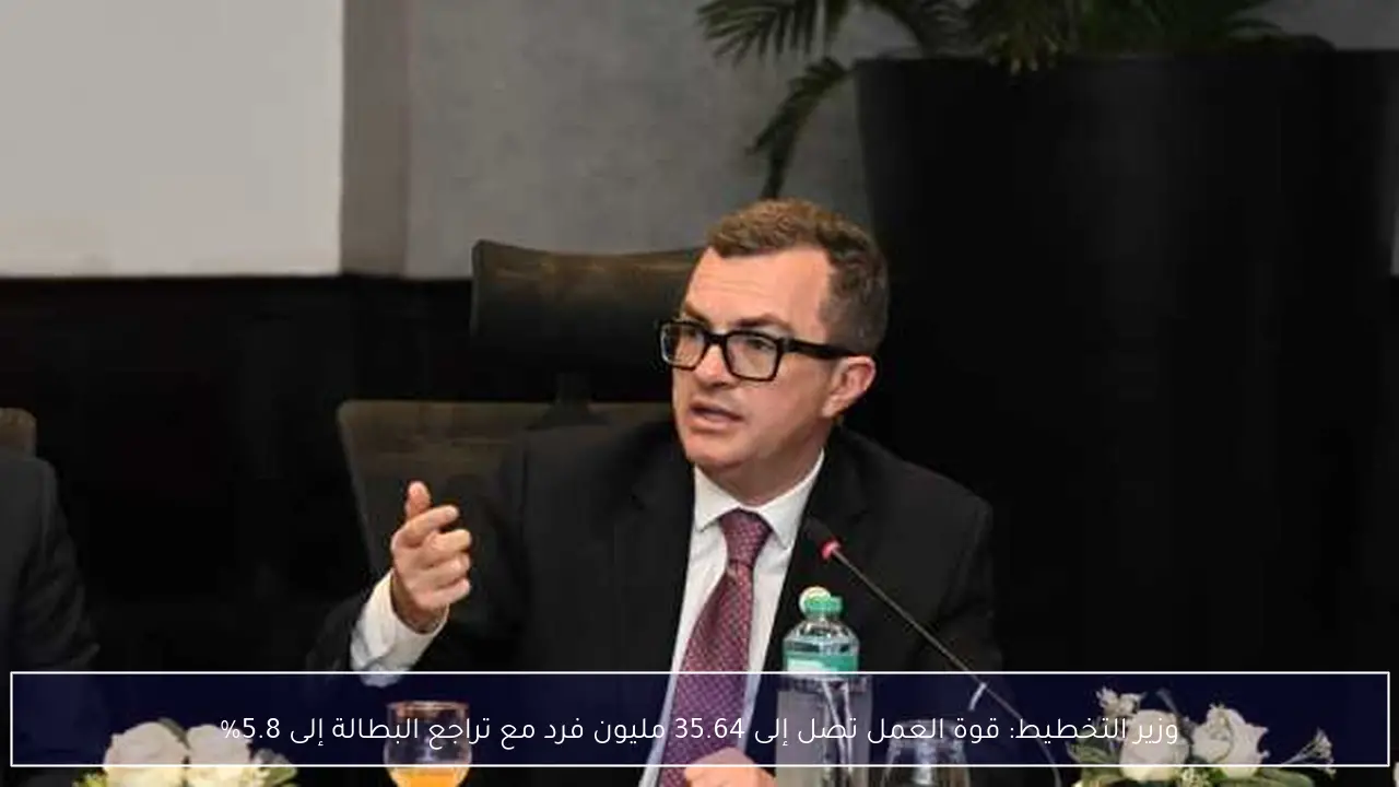 وزير التخطيط: قوة العمل تصل إلى 35.64 مليون فرد مع تراجع البطالة إلى 5.8%