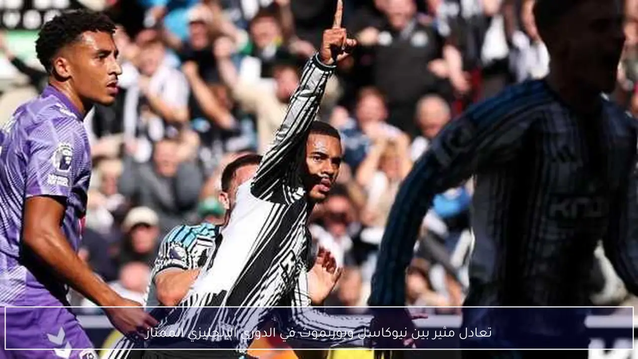 تعادل مثير بين نيوكاسل وبورنموث في الدوري الإنجليزي الممتاز