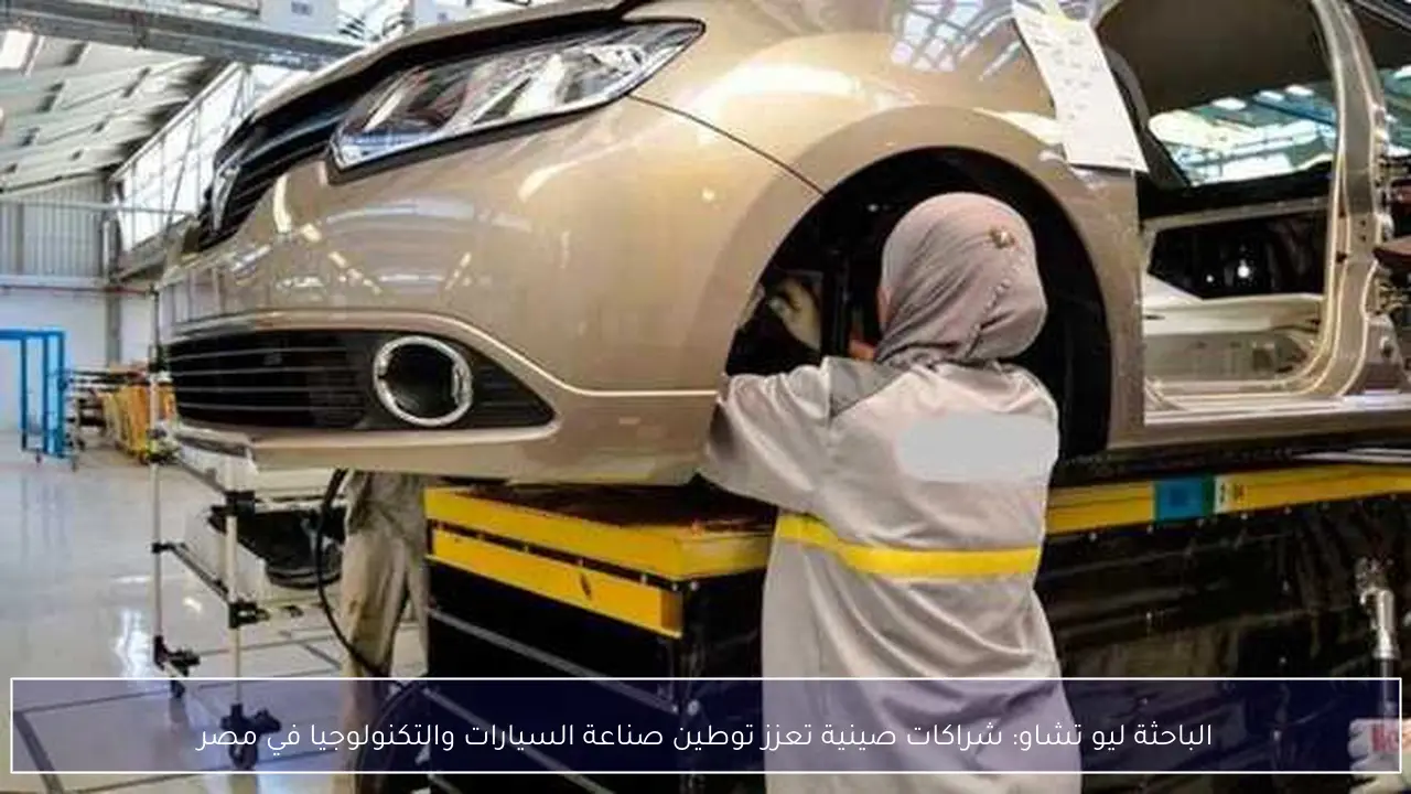 الباحثة ليو تشاو: شراكات صينية تعزز توطين صناعة السيارات والتكنولوجيا في مصر