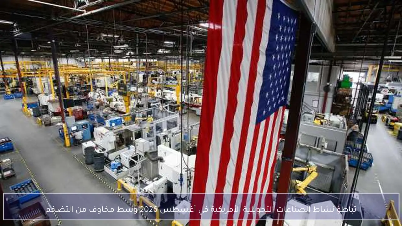 تباطؤ نشاط الصناعات التحويلية الأمريكية في أغسطس 2026 وسط مخاوف من التضخم