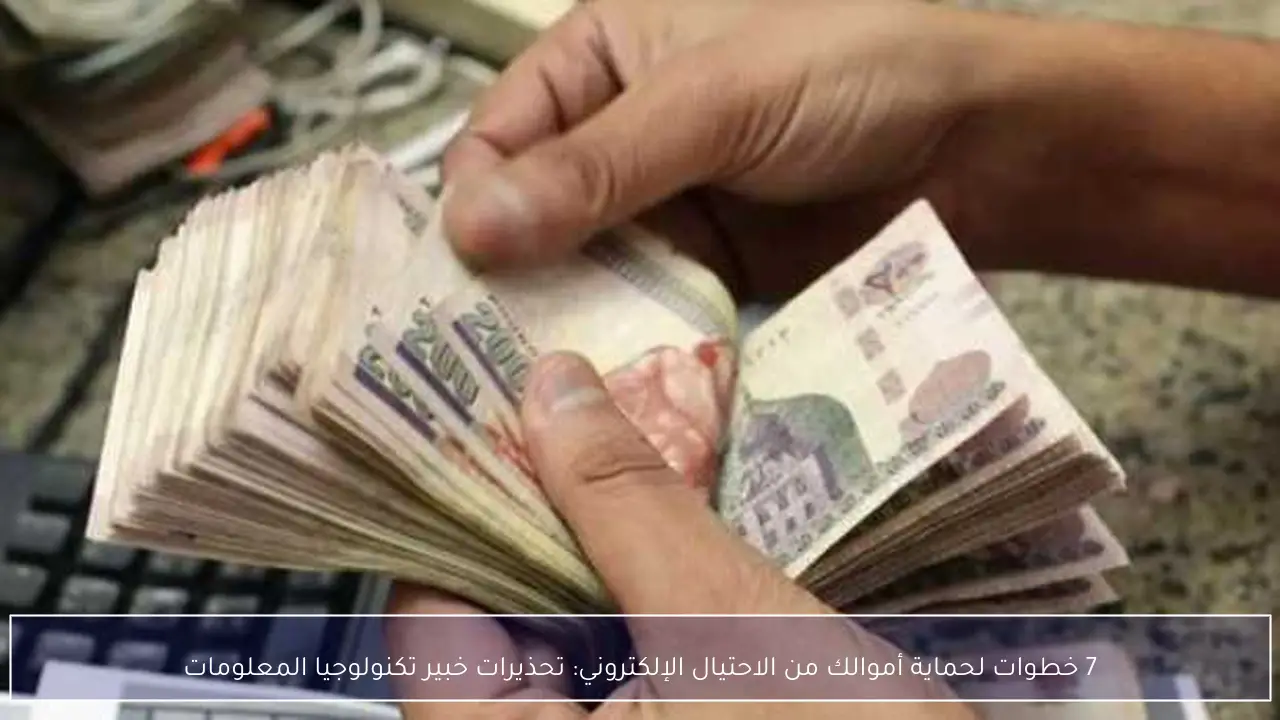 7 خطوات لحماية أموالك من الاحتيال الإلكتروني: تحذيرات خبير تكنولوجيا المعلومات