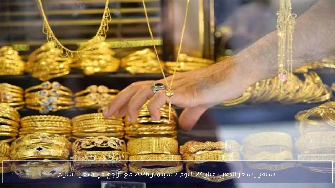 استقرار سعر الذهب عيار 24 اليوم 7 سبتمبر 2026 مع تراجع في سعر الشراء