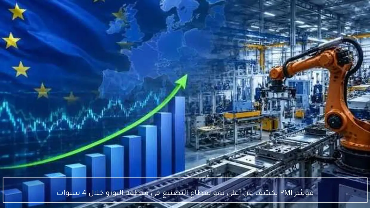 مؤشر PMI يكشف عن أعلى نمو لقطاع التصنيع في منطقة اليورو خلال 4 سنوات