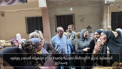 الدقهلية: تحرير 131 مخالفة تموينية وضبط سلع مجهولة المصدر ووقود وسجائر