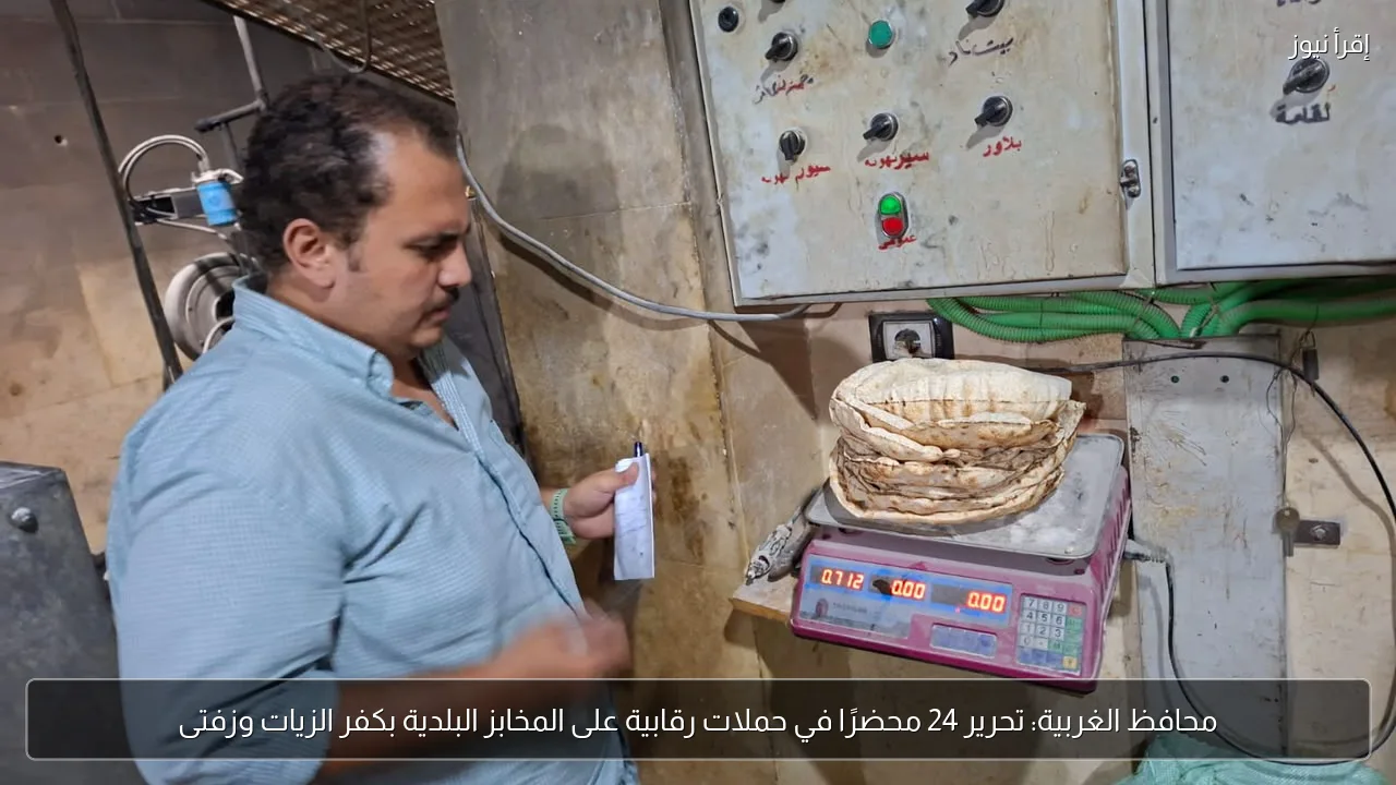 محافظ الغربية: تحرير 24 محضرًا في حملات رقابية على المخابز البلدية بكفر الزيات وزفتى