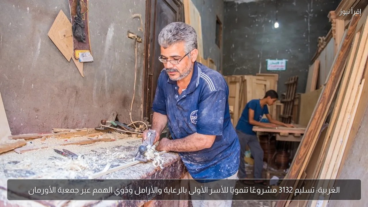 الغربية: تسليم 3132 مشروعًا تنمويًا للأسر الأولى بالرعاية والأرامل وذوي الهمم عبر جمعية الأورمان