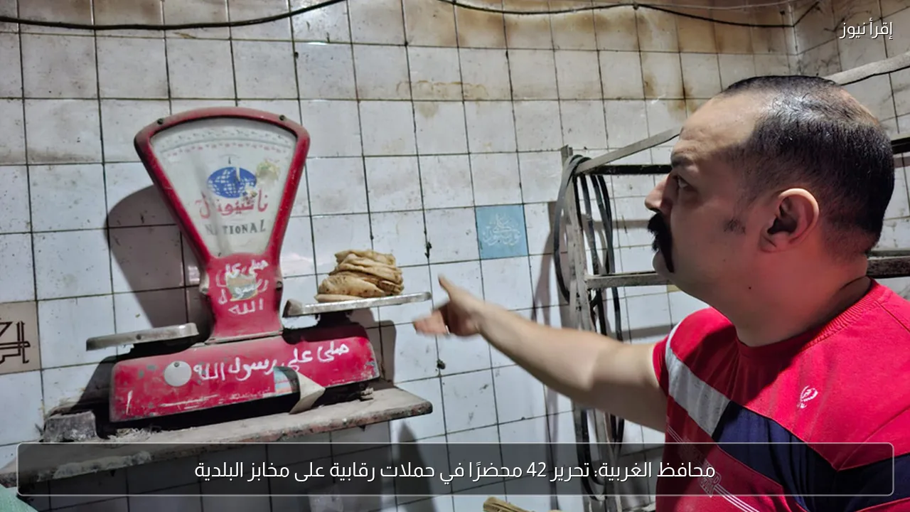 محافظ الغربية: تحرير 42 محضرًا في حملات رقابية على مخابز البلدية