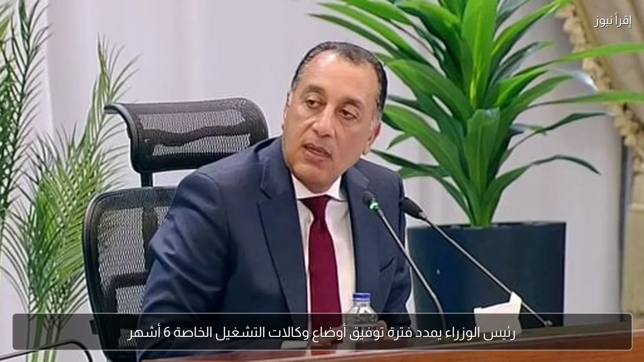 رئيس الوزراء يمدد فترة توفيق أوضاع وكالات التشغيل الخاصة 6 أشهر