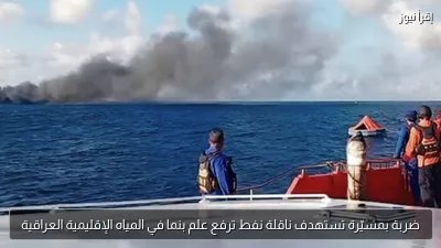 ضربة بمسيّرة تستهدف ناقلة نفط ترفع علم بنما في المياه الإقليمية العراقية