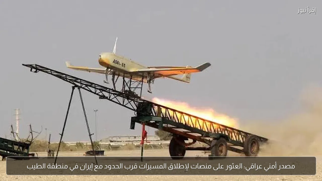 مصدر أمني عراقي: العثور على منصات لإطلاق المسيرات قرب الحدود مع إيران في منطقة الطيب