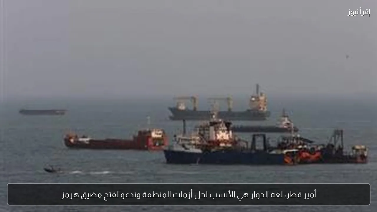 أمير قطر: لغة الحوار هي الأنسب لحل أزمات المنطقة وندعو لفتح مضيق هرمز