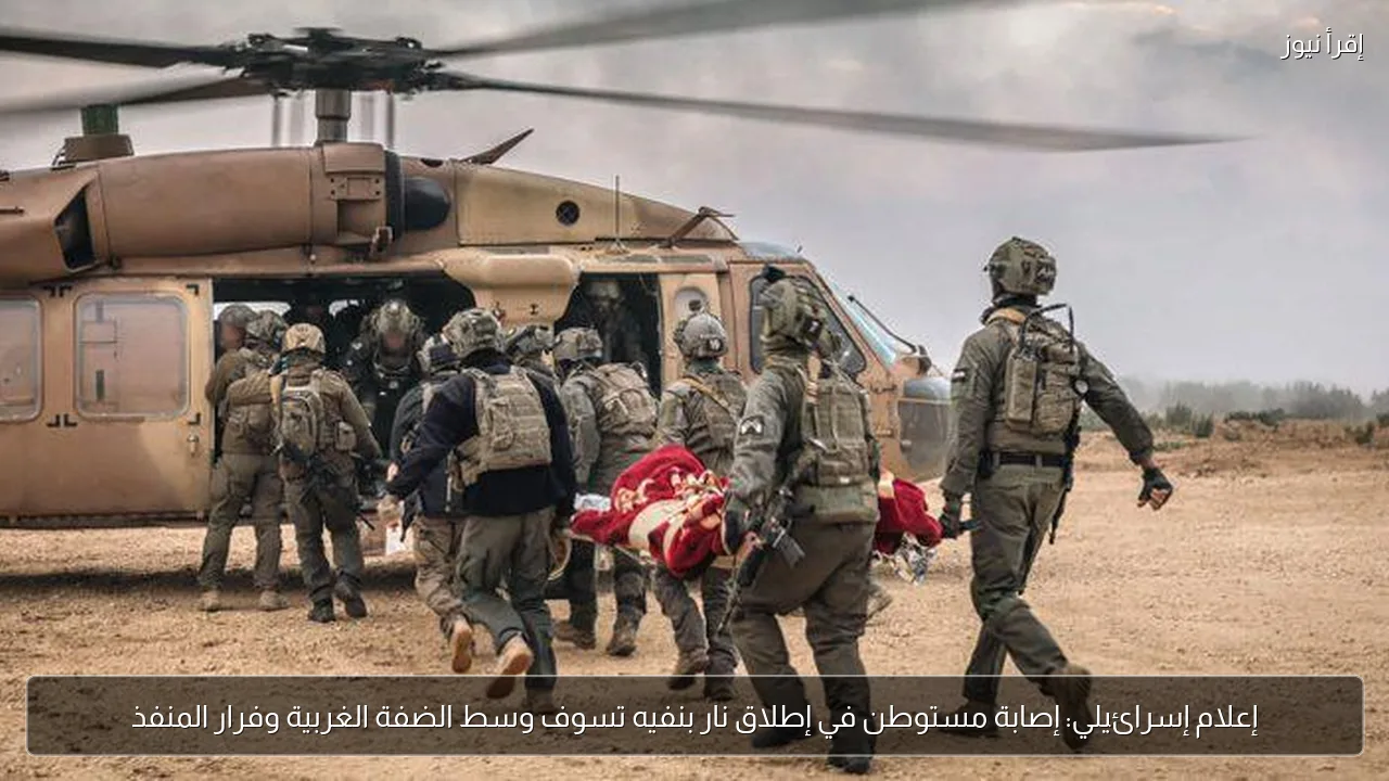 إعلام إسرائيلي: إصابة مستوطن في إطلاق نار بنفيه تسوف وسط الضفة الغربية وفرار المنفذ