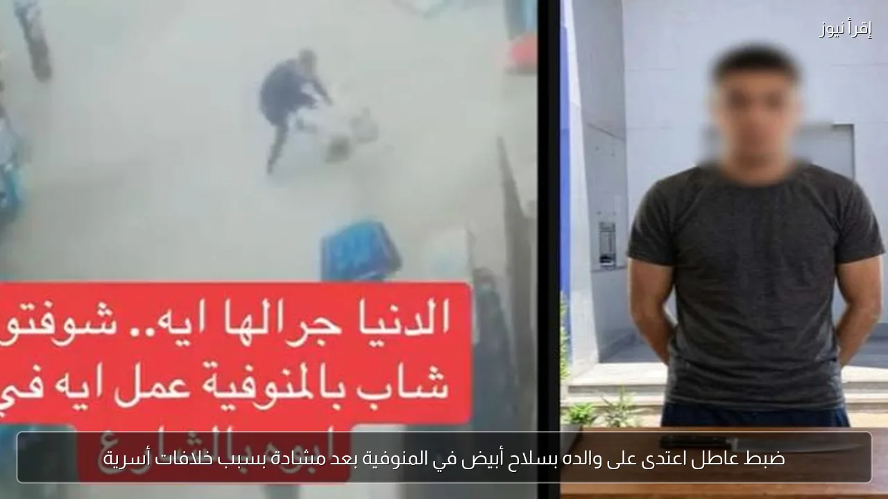 ضبط عاطل اعتدى على والده بسلاح أبيض في المنوفية بعد مشادة بسبب خلافات أسرية